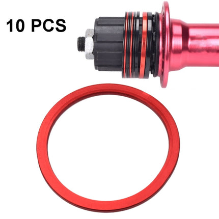 10 PCS FMFXTR Bicycle BB Middle Shaft Flying Wheel Cushion, Thickness: 1.5mm (Red)-garmade.com
