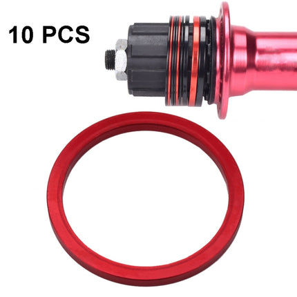 10 PCS FMFXTR Bicycle BB Middle Shaft Flying Wheel Cushion, Thickness: 3mm (Red)-garmade.com