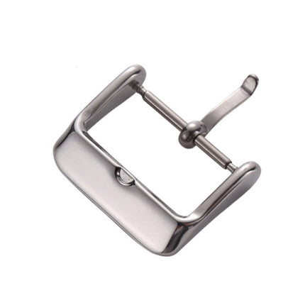 10 PCS IP Plated Stainless Steel Pin Buckle Watch Accessories, Color: Silver 12mm-garmade.com