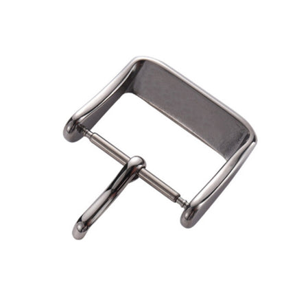 10 PCS IP Plated Stainless Steel Pin Buckle Watch Accessories, Color: Silver 14mm-garmade.com