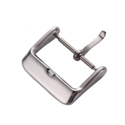 10 PCS IP Plated Stainless Steel Pin Buckle Watch Accessories, Color: Silver 16mm-garmade.com