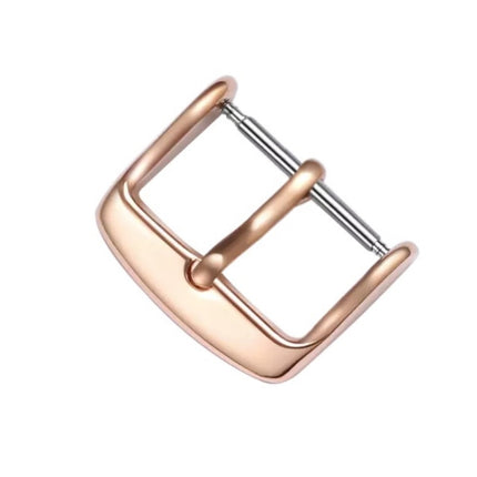 10 PCS IP Plated Stainless Steel Pin Buckle Watch Accessories, Color: Rose Gold 14mm-garmade.com