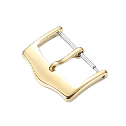 10 PCS IP Plated Stainless Steel Pin Buckle Watch Accessories, Color: Gold 16mm-garmade.com
