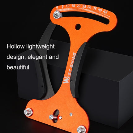 WEST BIKING Bicycle Spoke Tension Meter Rim Tensioner Calibrator(Orange)-garmade.com