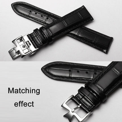 VC Stainless Steel Butterfly Pin Buckle Watch Accessories, Style: 14mm Buckle(Rose Gold)-garmade.com