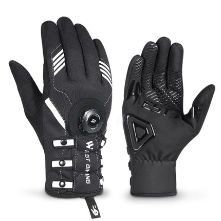 A Pair WEST BIKING Cycling Breathable Self-locking Gloves with Buckle, Size: 2XL(Anti-light Type)-garmade.com