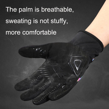 A Pair WEST BIKING Cycling Breathable Self-locking Gloves with Buckle, Size: 2XL(Colorful Type)-garmade.com