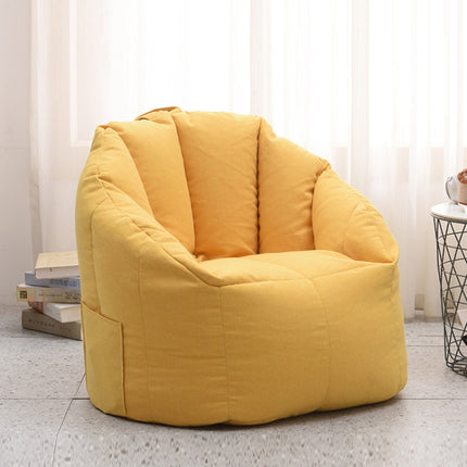 Cotton Lazy Sofa Removable And Washable Cloth Cover(Lemon Yellow)-garmade.com