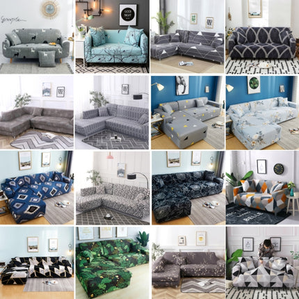 Fabric High Elastic All Inclusive Lazy Sofa Cover, Size: 1 Person(Blog F)-garmade.com