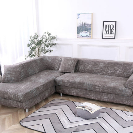 Fabric High Elastic All Inclusive Lazy Sofa Cover, Size: 2 Persons(Nordic Style)-garmade.com