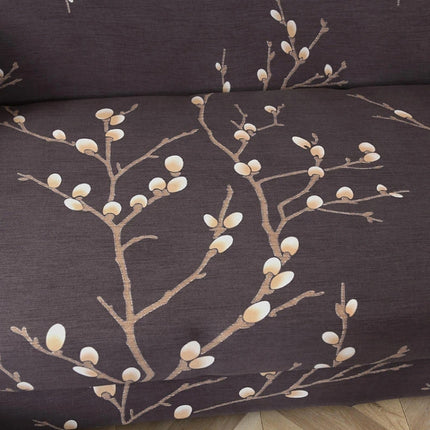 Fabric High Elastic All Inclusive Lazy Sofa Cover, Size: 4 Persons(Birds Return To The Forest)-garmade.com