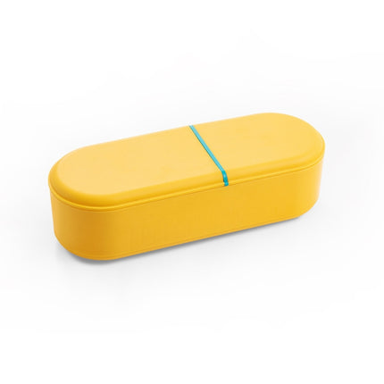 Household Battery Storage Box Data Cable Charger Storage Organizer Box, Color: Yellow Double Layer-garmade.com