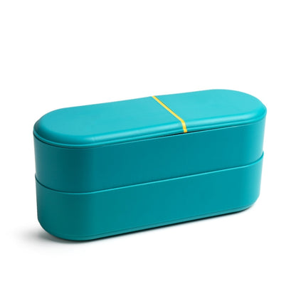 Household Battery Storage Box Data Cable Charger Storage Organizer Box, Color: Blue 3 Layer-garmade.com