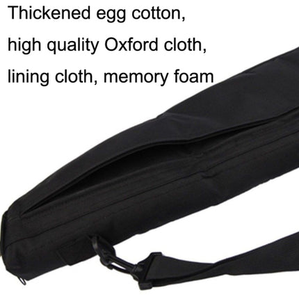 Multifunctional Oblique Egg Cotton One-shoulder Fishing Tackle Bag, Size: 96x23cm(Black)-garmade.com