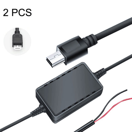2 PCS USB Car Charge 12V To 5V Navigation Instrument Reduction Line(Android Straight Head)-garmade.com