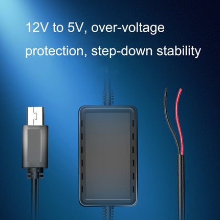 2 PCS USB Car Charge 12V To 5V Navigation Instrument Reduction Line(Android Right Bend)-garmade.com