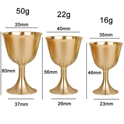 2 PCS Bar Cocktail Whiskey Pure Copper Goblet, Standard sizes: Small(Copper Color Carton Package)-garmade.com