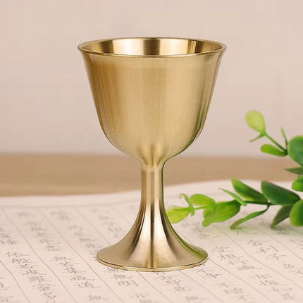 2 PCS Bar Cocktail Whiskey Pure Copper Goblet, Standard sizes: Small(Copper Color Carton Package)-garmade.com