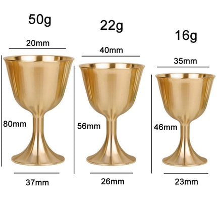 2 PCS Bar Cocktail Whiskey Pure Copper Goblet, Standard sizes: Medium(Copper Color Carton Package)-garmade.com