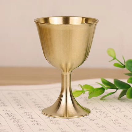 2 PCS Bar Cocktail Whiskey Pure Copper Goblet, Standard sizes: Medium(Copper Color Carton Package)-garmade.com