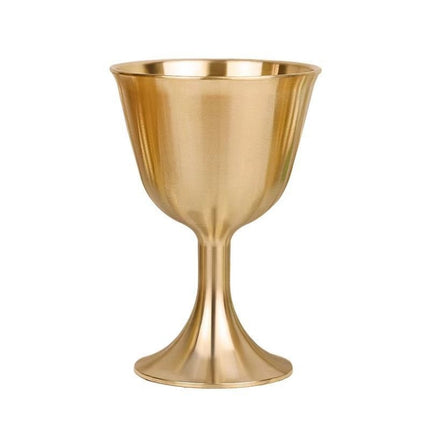 2 PCS Bar Cocktail Whiskey Pure Copper Goblet, Standard sizes: Large(Copper Color Carton Package)-garmade.com