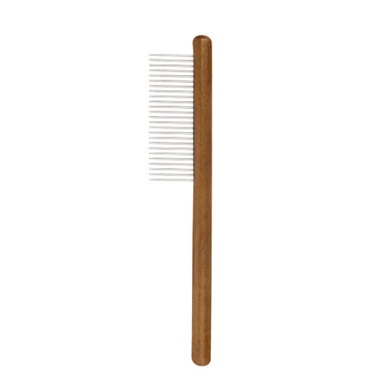 Cat Dog Solid Wood Comb For Removing Floating Hair Pet Cleaning Grooming Flea Comb(C)-garmade.com