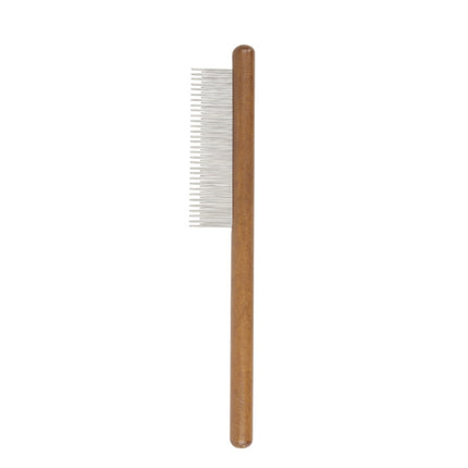 Cat Dog Solid Wood Comb For Removing Floating Hair Pet Cleaning Grooming Flea Comb(D)-garmade.com