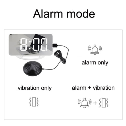 TS-8202 Multifunctional LED Vibration Mirroring USB Alarm Clock-garmade.com