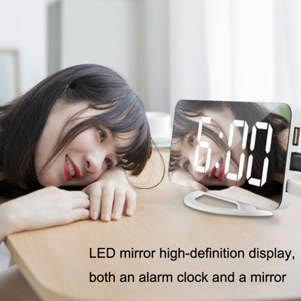 TS-8202 Multifunctional LED Vibration Mirroring USB Alarm Clock-garmade.com