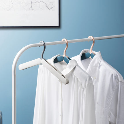 2 PCS Travel Folding Hanger Portable Drying Rack With Small Clamps(Gray)-garmade.com