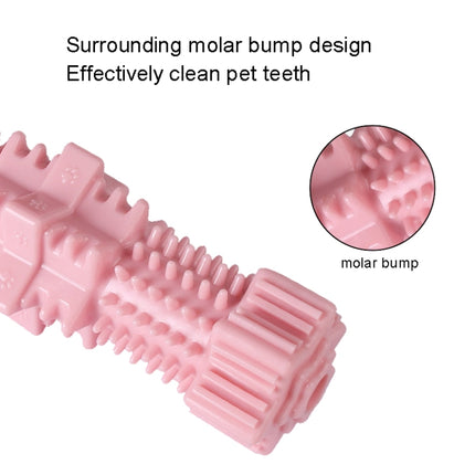 Dogs Bite Toys Hexagonal Molar Rods Pet Tooth Brush(Avocado Green)-garmade.com