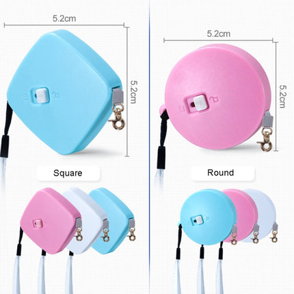 Automatic Telescopic Dog Traction Rope Small Pet Retractor(Square Pink)-garmade.com
