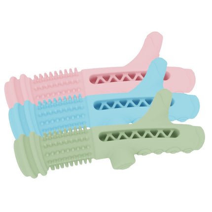 Hollow Branches Shaped Dogs Grinding and Cleaning Teeth Rod Pet Bite Resistant Toys(Light Blue)-garmade.com