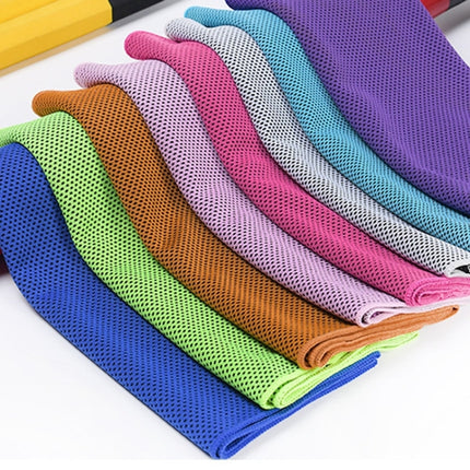 30x90cm Summer Fitness Cold Sports Towel To Cool Down Ice Cold Towel(Cylindrical Pink)-garmade.com