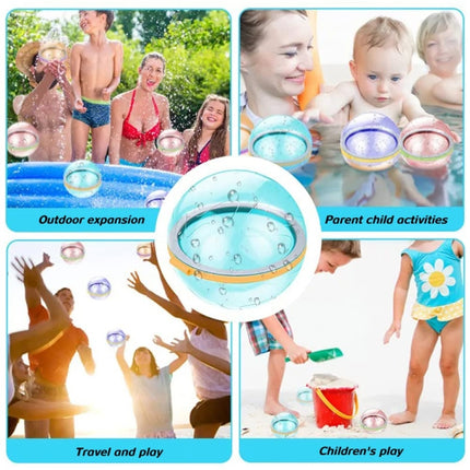 6 cm Water Fight Water Ball Toy Party Swimming Water Balloon Waterfall Ball Toy(Gem Blue)-garmade.com