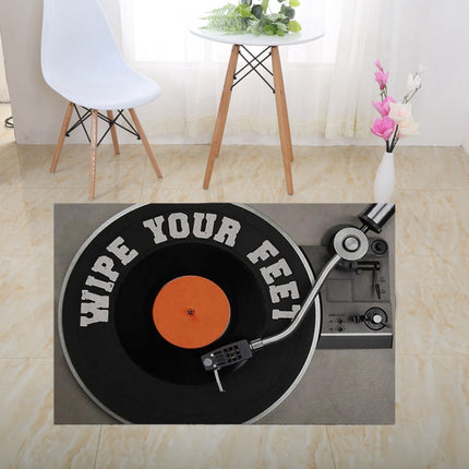 3D Geometric Stereo Trap Vision Living Room Bedroom Carpet, Size: 40x60cm(Recorder)-garmade.com