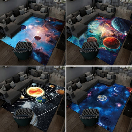 3D Visual Cartoon Cosmic Planet Living Room Carpet, Size: 40x60cm(Cosmic Planet 1)-garmade.com