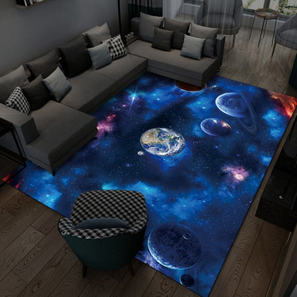 3D Visual Cartoon Cosmic Planet Living Room Carpet, Size: 40x60cm(Cosmic Planet 4)-garmade.com