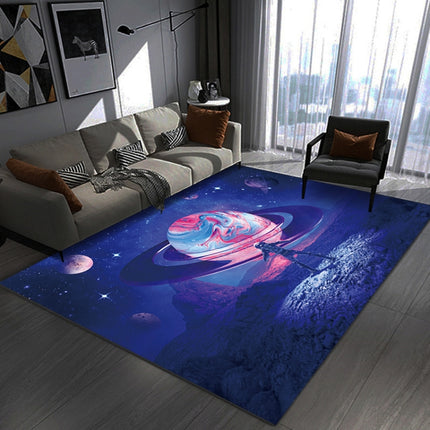 3D Visual Cartoon Cosmic Planet Living Room Carpet, Size: 40x60cm(RZ Cosmic Planet 7)-garmade.com