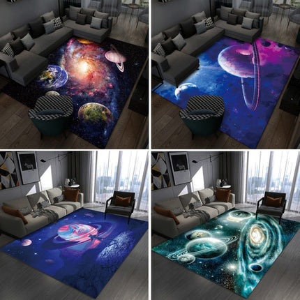 3D Visual Cartoon Cosmic Planet Living Room Carpet, Size: 40x60cm(RZ Cosmic Planet 7)-garmade.com