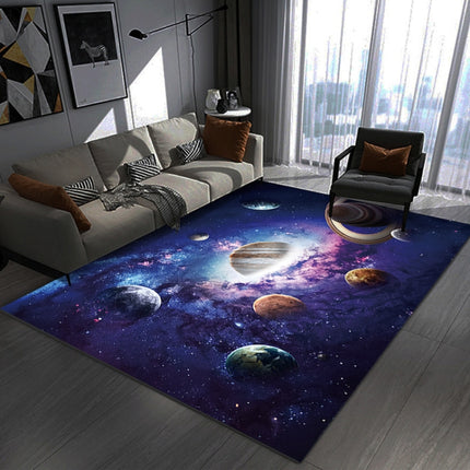 3D Visual Cartoon Cosmic Planet Living Room Carpet, Size: 40x60cm(RZ Cosmic Planet 9)-garmade.com