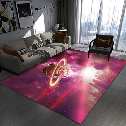 3D Visual Cartoon Cosmic Planet Living Room Carpet, Size: 40x60cm(RZ Cosmic Planet 10)-garmade.com