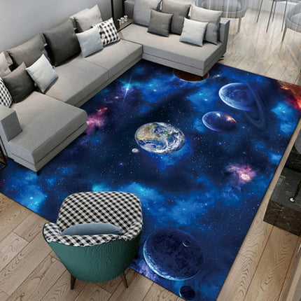 3D Visual Cartoon Cosmic Planet Living Room Carpet, Size: 40x60cm(RZ Cosmic Planet 12)-garmade.com