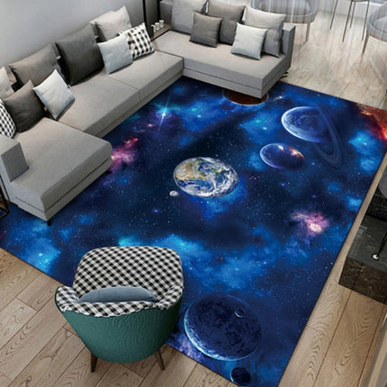 3D Visual Cartoon Cosmic Planet Living Room Carpet, Size: 40x60cm(Cosmic Planet 4)-garmade.com