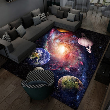 3D Visual Cartoon Cosmic Planet Living Room Carpet, Size: 50x80cm(Cosmic Planet 5)-garmade.com