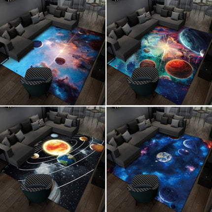 3D Visual Cartoon Cosmic Planet Living Room Carpet, Size: 60x90cm(Cosmic Planet 1)-garmade.com