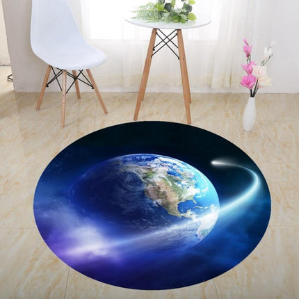 3D Illusion Stereo Vision Carpet Living Room Floor Mat, Size: 60x60cm(Round R)-garmade.com