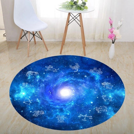 3D Illusion Stereo Vision Carpet Living Room Floor Mat, Size: 80x80cm(Round P)-garmade.com