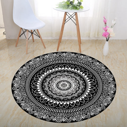 3D Illusion Stereo Vision Carpet Living Room Floor Mat, Size: 100x100cm(Round A)-garmade.com