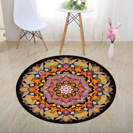 3D Illusion Stereo Vision Carpet Living Room Floor Mat, Size: 100x100cm(Round J)-garmade.com